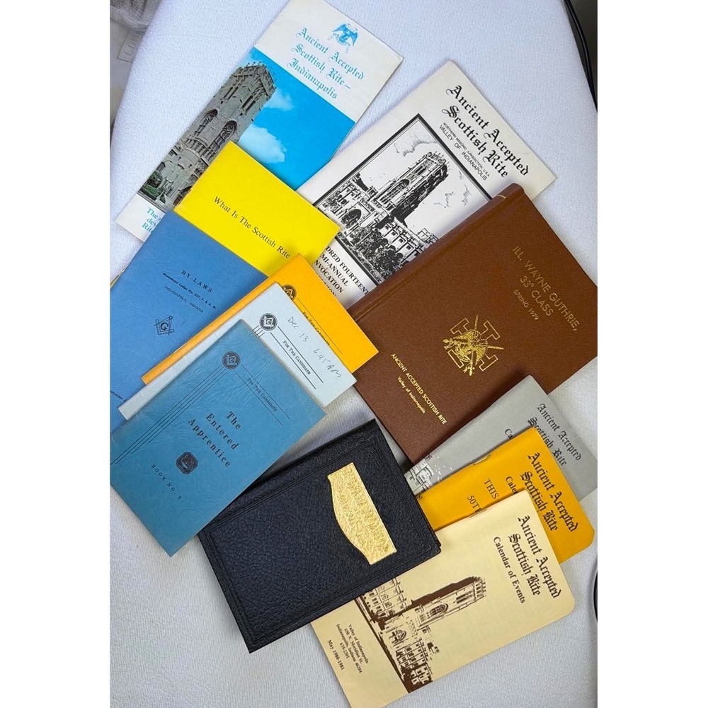 Freemason Scottish Rite Indianapolis Book Lot 1970s Vintage Masonic